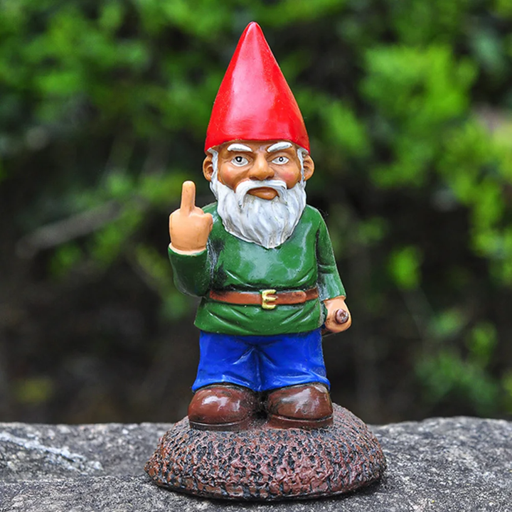 Rebellious Gnome Sculpture