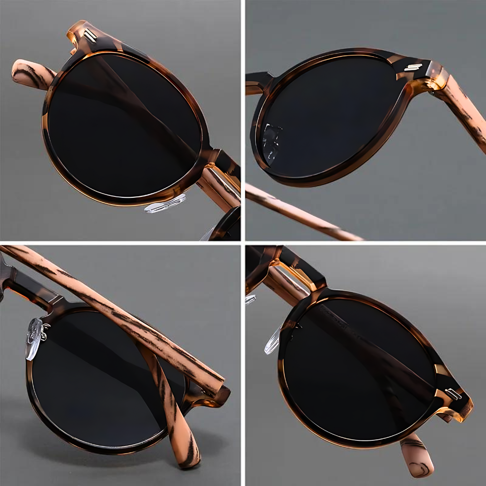 Frosted Two-Tone Sunglasses
