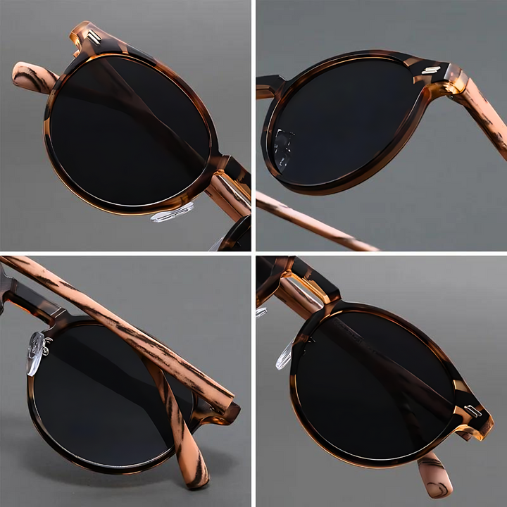 Frosted Two-Tone Sunglasses