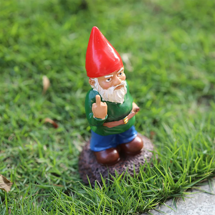Rebellious Gnome Sculpture