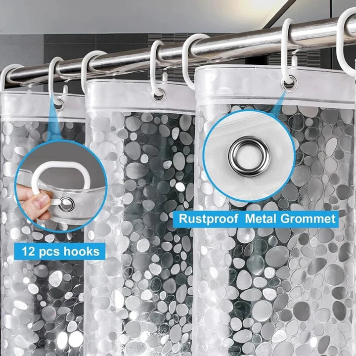 PebbleLux Shower Curtain