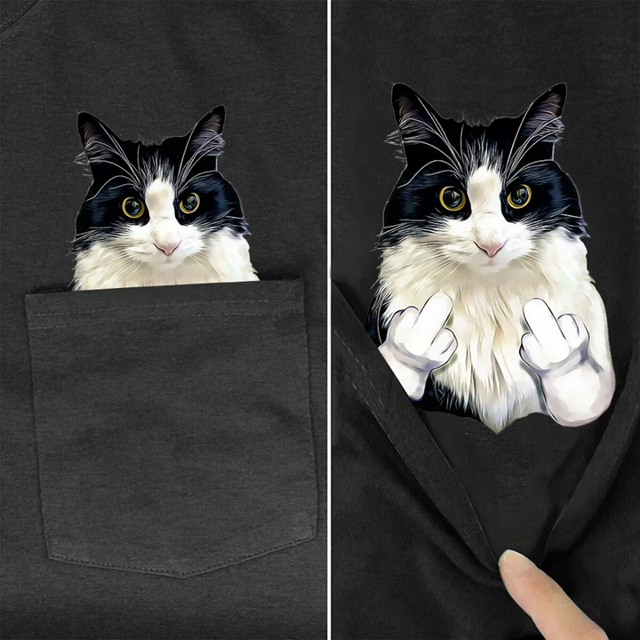 Catitude Pocket T-Shirt